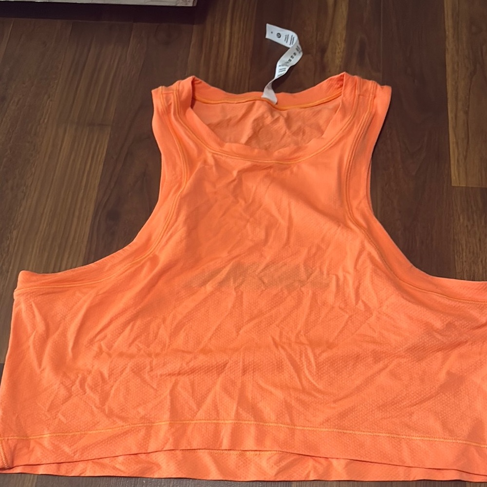lululemon athletica Vibrant Orange Muscle Tee